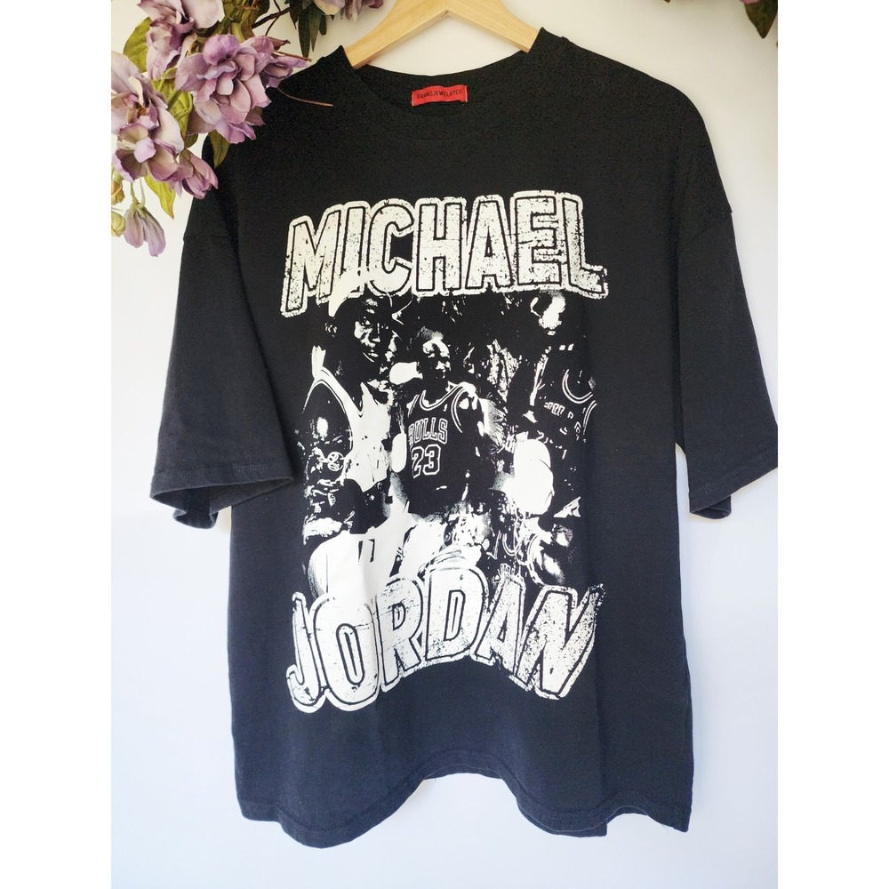 BRANDJEWELRYCO MICHAEL‎ JORDAN COTTON T-SHIRT Y2K SIZE M/L MENS SHIRT RARE TEE